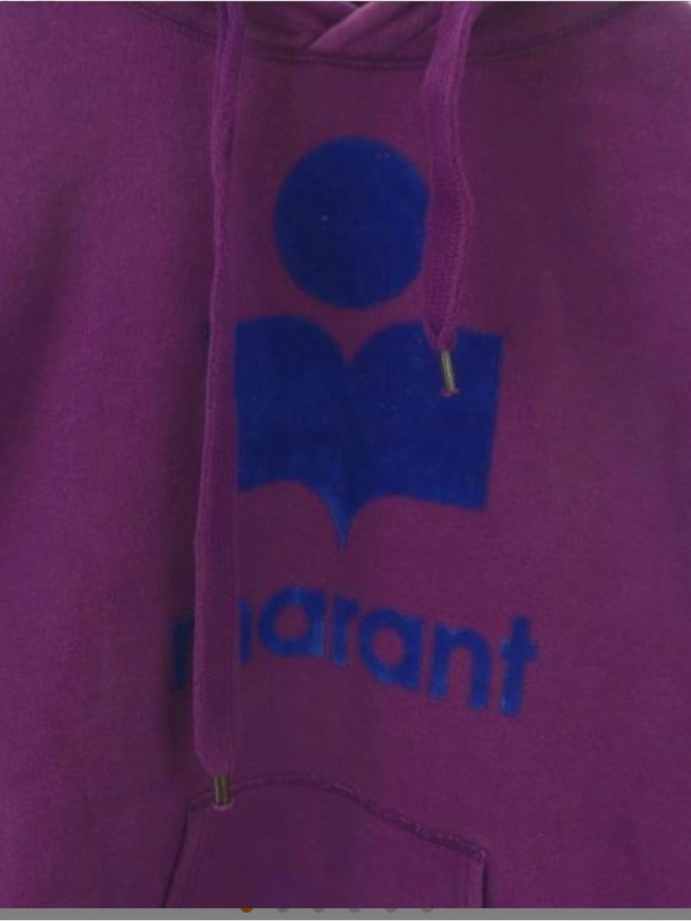 Isabel Marant Miley Purple Logo Hoodie - Picture 4 of 10